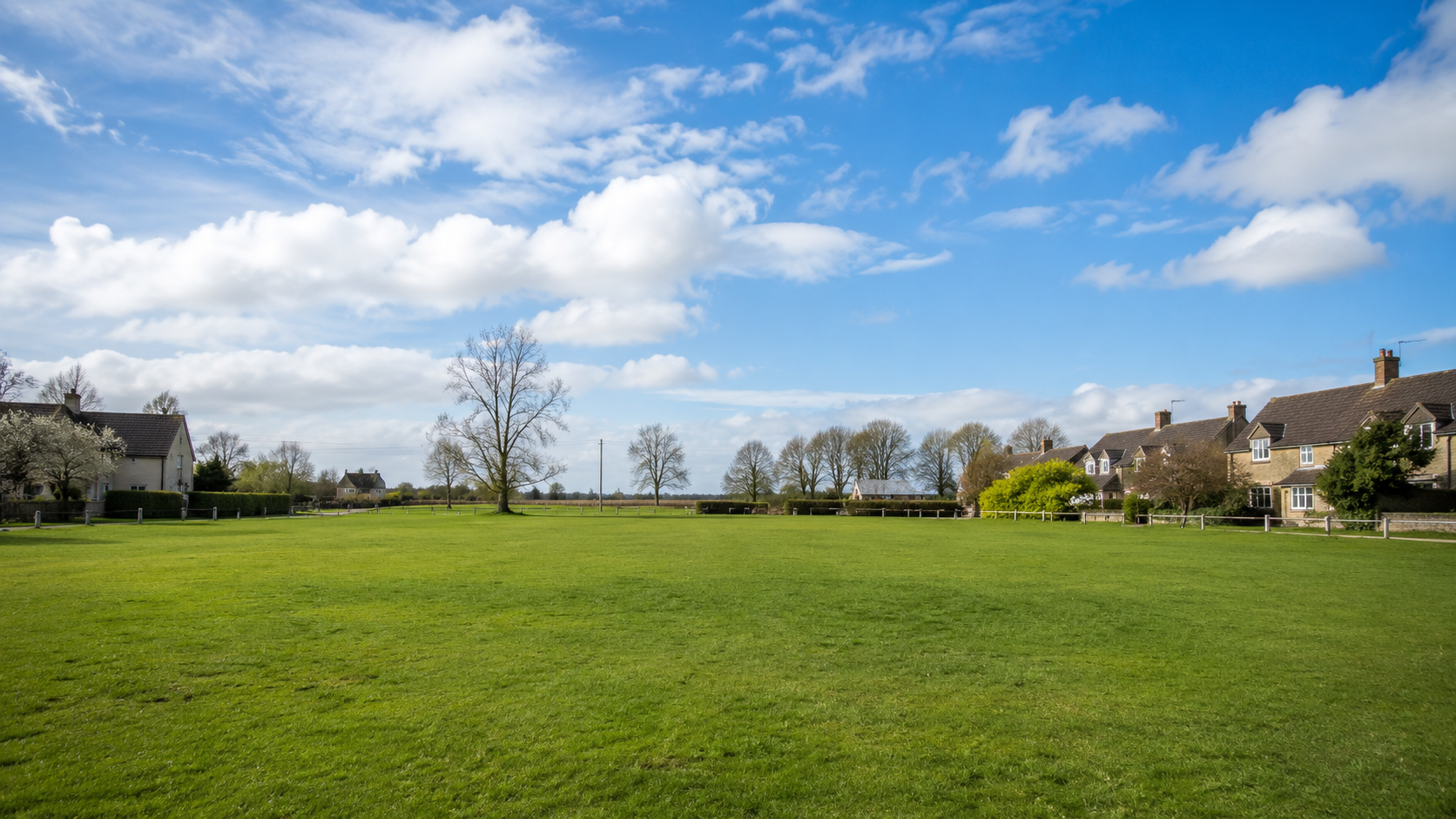 Village green scene